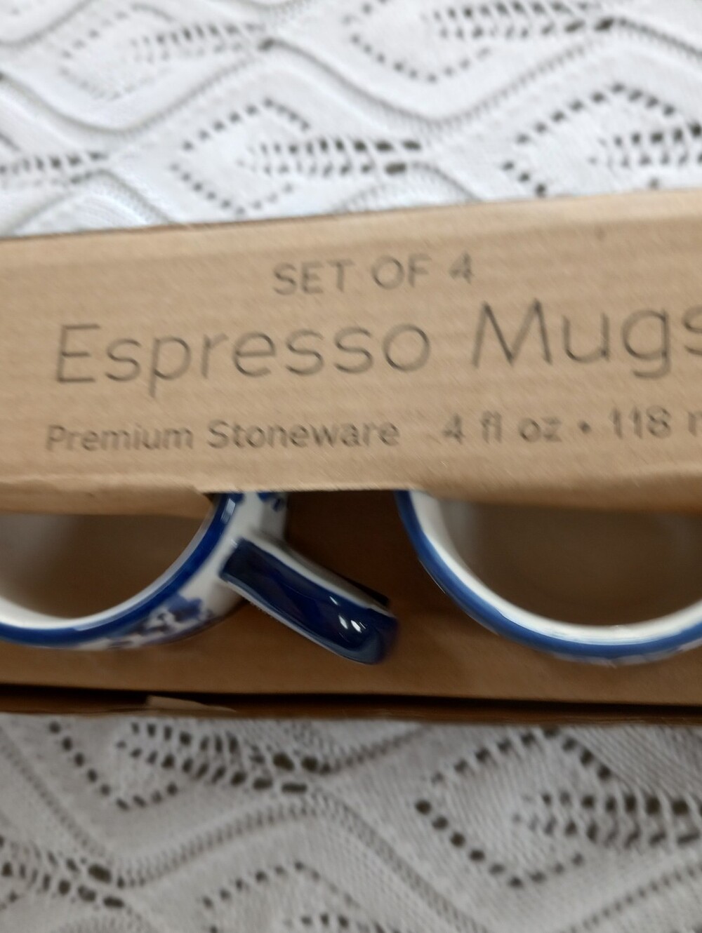Maison Cafe Set Of 4 ESPRESSO Mugs